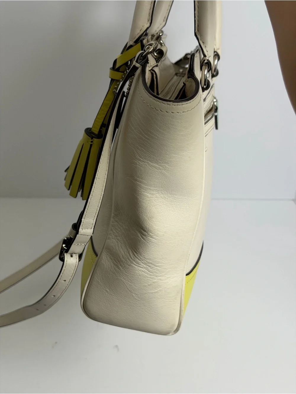 Coach Mini Tanner Leather Crossbody Satchel Bag